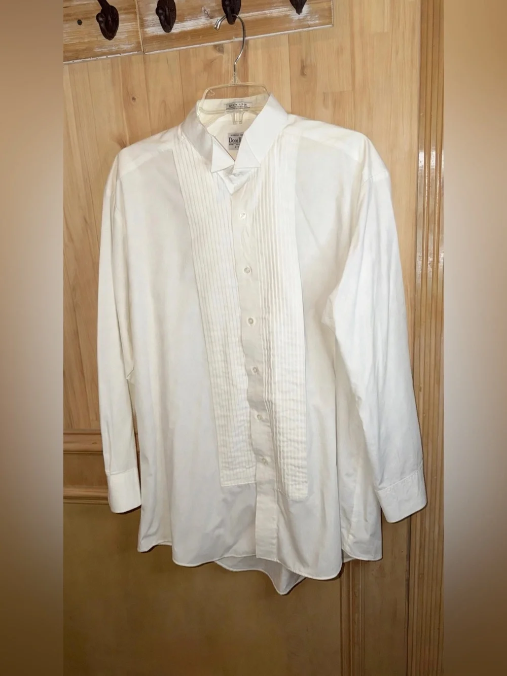 Doni Barassi White Pintuck Dress Shirt